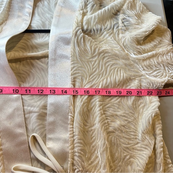 Vintage Burned Velvet Open Front Whimsigoth Fairy Goth Duster, XL - Picture 11 of 11